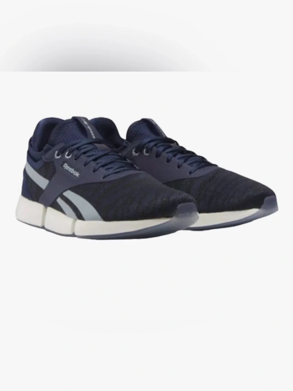 Reebok Men's Navy and Black Athletic Sneakers